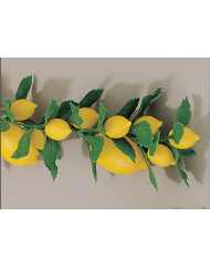 Guirlande de citrons jaune plastique 180 cm Fischer