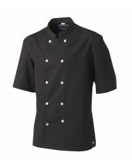 Veste de cuisine homme manche courte noir T2 Blake Molinel