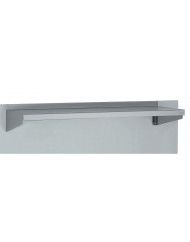 étagère murale inox 120x40x15 cm 1 niveaux Avec dosseret 100 kg Tournus