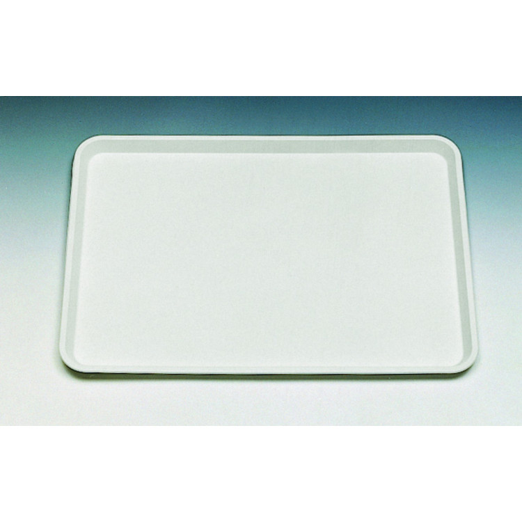 Plateau rectangulaire blanc ABS