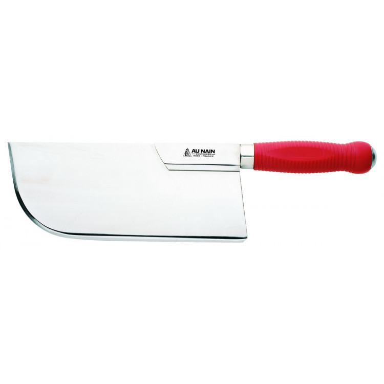 Feuille de boucher inox rouge 26 cm inox ABS Au Nain