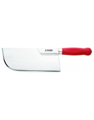 Feuille de boucher inox rouge 26 cm inox ABS Au Nain