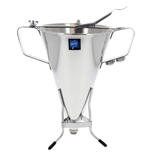 Entonnoir à piston inox Ø 20 cm 38 cm 3,3 L De Buyer