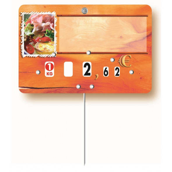 étiquette rectangulaire paprika 10,5x7 cm Paprika Bequet (10 pièces)