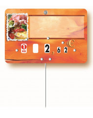 étiquette rectangulaire paprika 10,5x7 cm Paprika Bequet (10 pièces)