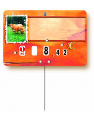 étiquette viande b?uf / veau rectangulaire Vache 80x120 mm Bequet (10 pièces)