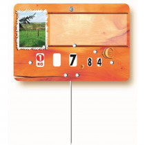 étiquette rectangulaire Prairie 80x120 mm Bequet (10 pièces)