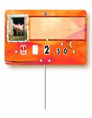 étiquette porc rectangulaire paprika porc 80x120 mm Bequet (10 pièces)