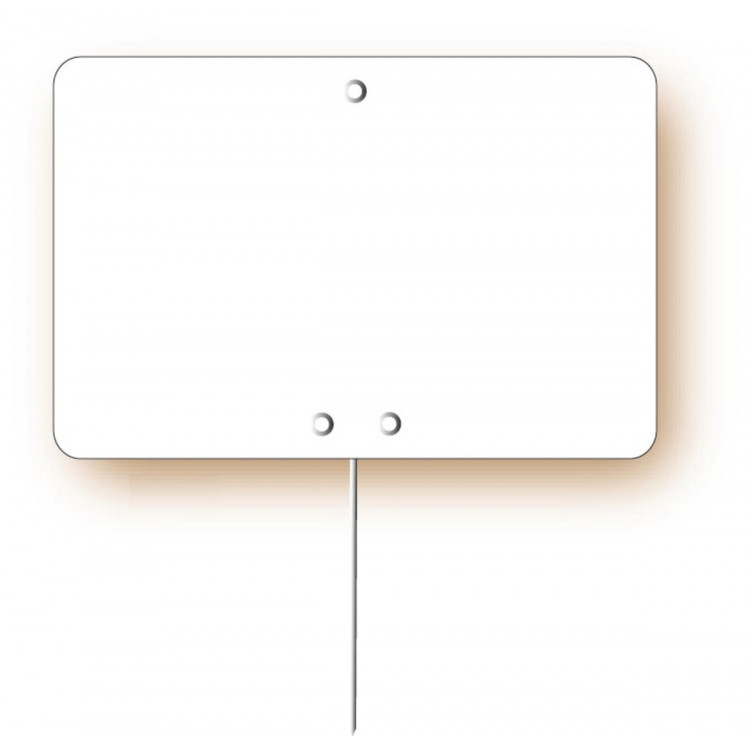 étiquette rectangulaire blanc uni. 8x12 cm Bequet (10 pièces)