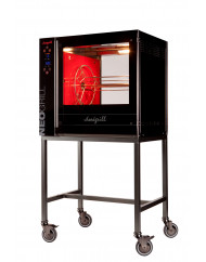 Rôtissoire 16 volailles 4 broches 16 pièces 400v 6620 W