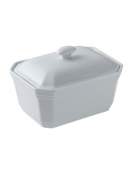 Terrine rectangulaire blanc porcelaine 11x8 cm Bistronome Pro.mundi