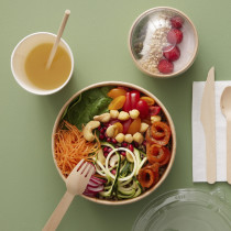 Pot marron Ø 15 cm 780 ml Earth Essentials (50 pièces)