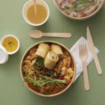 Pot marron Ø 15 cm 780 ml Earth Essentials (50 pièces)