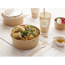 Pot marron Ø 16,6 cm 110 cl Earth Essentials (50 pièces)