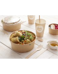 Pot marron Ø 16,6 cm 110 cl Earth Essentials (50 pièces)