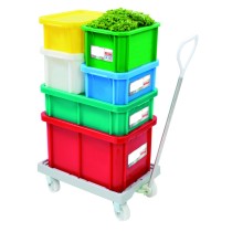 Socle rouleur 4 roues plastique 61,3x41,4x17,2 cm 250 kg plate_length 41,4 m ABS Gilac