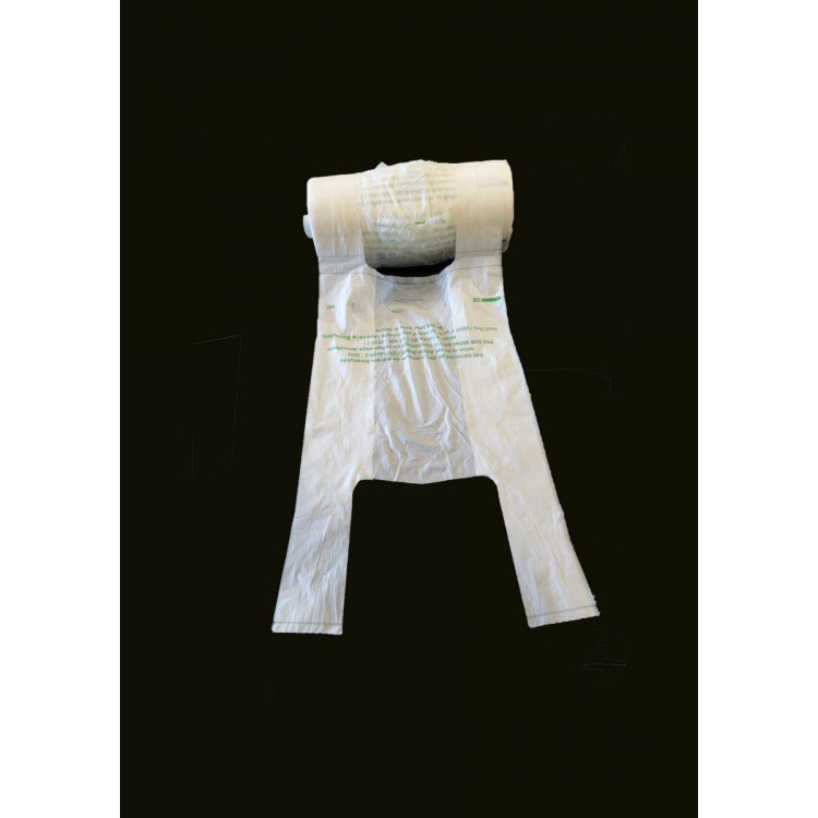 Sac bretelle plastique transparent 500x450 mm 13 microns (400 pièces)