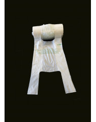 Sac bretelle plastique transparent 500x450 mm 13 microns (400 pièces)