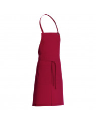 Tablier à bavette rouge Taille unique Dan Molinel