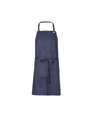 Tablier à bavette bleu Taille unique Dan Molinel