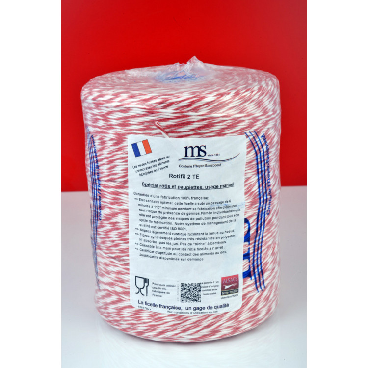 Ficelle alimentaire rouge plastique