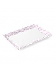 Plat de présentation mélamine Vichy 29x19x2 cm Plastorex