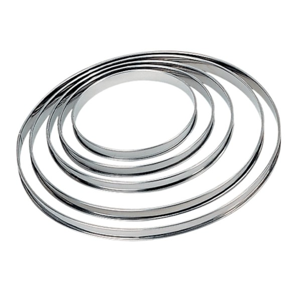 Cercle à tarte inox Sans revêtement Ø 8 cm 2 cm Pro.cooker