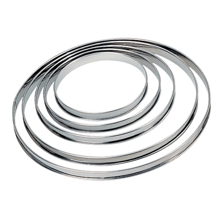 Cercle à tarte inox Sans revêtement Ø 8 cm 2 cm Pro.cooker