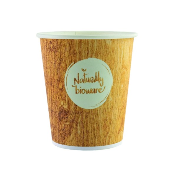Gobelet carton Ø 7 cm 18 cl Bioware Huhtamaki (100 pièces)