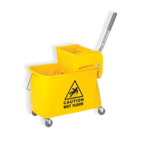 Seau à roulettes avec presse à plat 20 L