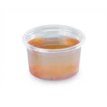 Pot à sauce rond transparent Ø 7,3 cm 4 cm 8 cl Alphaform (100 pièces)