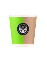 Gobelet vert carton Ø 6,2 cm 10 cl Hot Cup Huhtamaki (80 pièces)