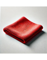 Lavettes microfibre rouge 40x40 cm (5 pièces)