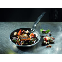 Poêle rond aluminium Revêtement anti-adhésif Ø 20 cm Choc Resto Induction De Buyer