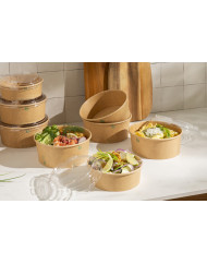 Couvercle boîte rond transparent Ø 15 cm Earth Essentials (50 pièces)