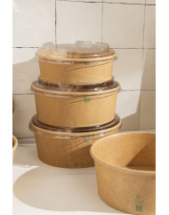 Couvercle boîte rond transparent Ø 15 cm Earth Essentials (50 pièces)