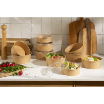 Couvercle boîte transparent Ø 16,6 cm Earth Essentials (50 pièces)