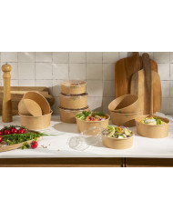 Couvercle boîte transparent Ø 16,6 cm Earth Essentials (50 pièces)