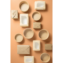 Pot kraft Ø 15 cm 500 ml Earth Essentials (50 pièces)