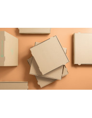 Boîte à pizza brun 29x29x3,5 cm Earth Essentials (100 pièces)