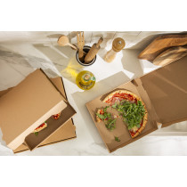 Boîte à pizza brun 29x29x3,5 cm Earth Essentials (100 pièces)