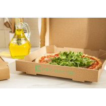 Boîte à pizza brun 33x33x3,5 cm Earth Essentials (100 pièces)