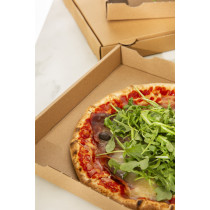 Boîte à pizza brun 33x33x3,5 cm Earth Essentials (100 pièces)