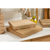 Boîte à pizza brun 33x33x3,5 cm Earth Essentials (100 pièces)