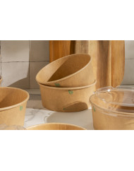 Couvercle boîte rond transparent Ø 17,6 cm Earth Essentials (50 pièces)