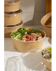 Couvercle boîte rond transparent Ø 17,6 cm Earth Essentials (50 pièces)