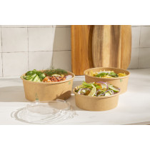 Couvercle boîte rond transparent Ø 17,6 cm Earth Essentials (50 pièces)