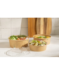 Couvercle boîte rond transparent Ø 17,6 cm Earth Essentials (50 pièces)