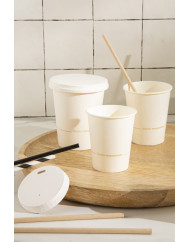 Gobelet blanc papier Ø 7,2 cm 21 cl City Earth Essentials (50 pièces)