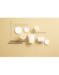 Gobelet blanc papier Ø 7,6 cm 25 cl City Earth Essentials (50 pièces)